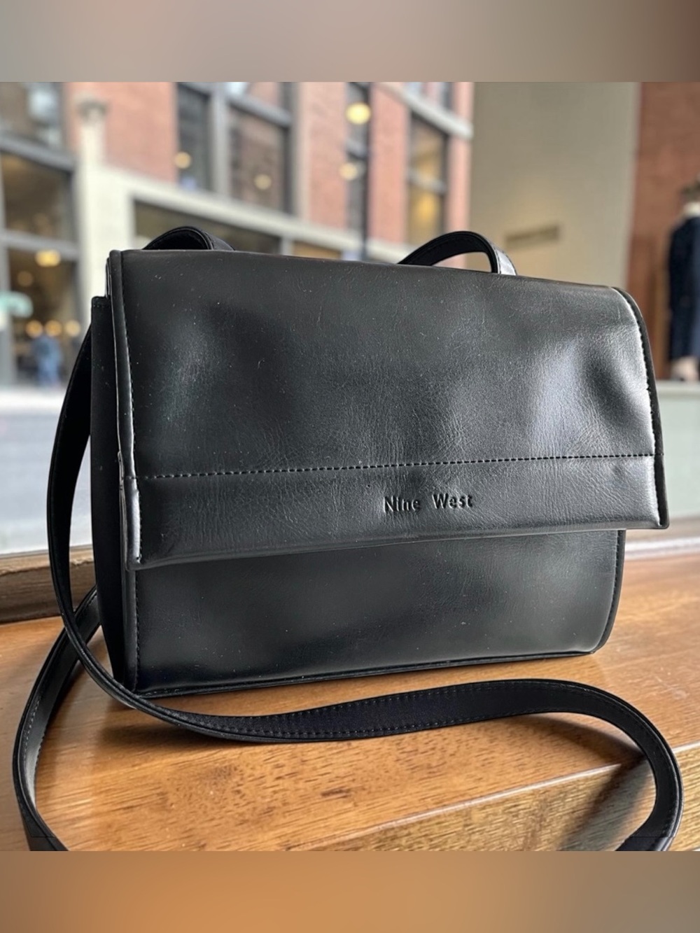 Nine West Black Messenger Crossbody